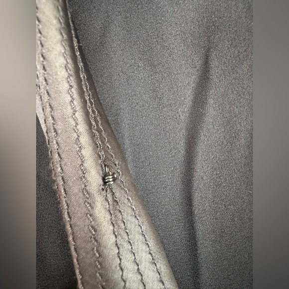 Halston Heritage Satin Trimmed Black Tuxedo Jumpsuit size 4 $495 - Picture 13 of 15